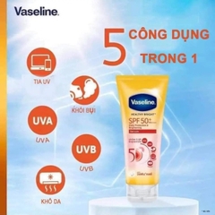 Tinh chất dưỡng thể Vaseline Healthy Bright Sun + Pollution Protection SPF 50+ PA++++70ml