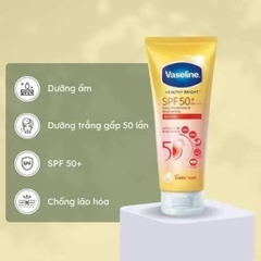 Tinh chất dưỡng thể Vaseline Healthy Bright Sun + Pollution Protection SPF 50+ PA++++70ml