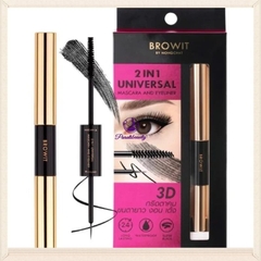 H Mascara 2 Đầu Kẻ Mí và Mascara Browit by Nong Chat 2 in 1 Universal Mascara And Eyeliner