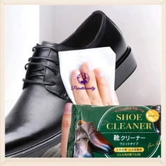 16.13 Bịch 40 Giấy Ướt Làm Sạch Giày Da, Túi Da Nhật Bản