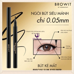 Kẻ Mày + Mí Mắt Không Lem Browit Slim Eyeliner And Eyebrow Exclusive  2in1