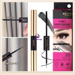 H Mascara 2 Đầu Kẻ Mí và Mascara Browit by Nong Chat 2 in 1 Universal Mascara And Eyeliner