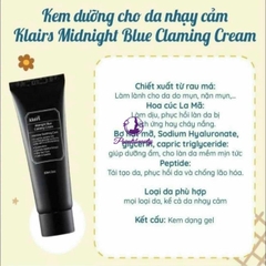 {Đêm}Kem Dưỡng Ẩm Klairs Làm Dịu & Phục Hồi Da Ban Đêm Hàn Quốc 60ml