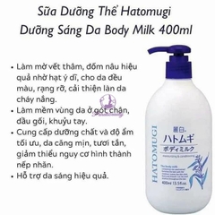 Sữa dưỡng thể trắng da chiết xuất ý dĩ 400ml