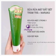 Sữa Rửa Mặt Bùn Hỗ Trợ Giảm Mụn Chiết Xuất Tràm Trà Naruko 120g G
