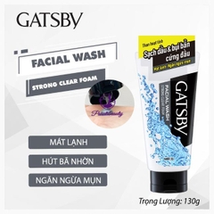 Sữa Rửa Mặt Gatsby Sạch Bụi Bẩn & Dầu Nhờn Facial Wash Perfect Scrub 130g