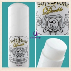 Lăn Khử Mùi Đá Khoáng Dạng Sáp Deonatulle Soft Stone W Double Deodorant 20g