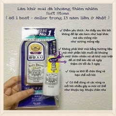 Lăn Khử Mùi Đá Khoáng Dạng Sáp Deonatulle Soft Stone W Double Deodorant 20g