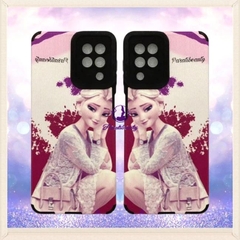 Ốp Lưng Điện Thoại Sọc Giả Da Hình Elsa Cho Sam Sung A22 4G(R)