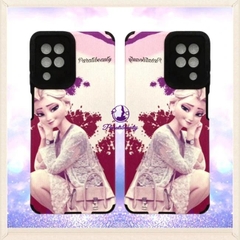 Ốp Lưng Điện Thoại Sọc Giả Da Hình Elsa Cho Sam Sung A22 4G(R)