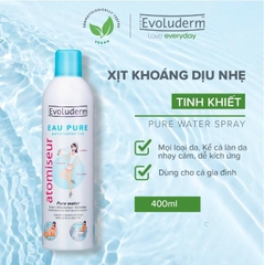 Xịt Khoáng Cấp Nước, Dưỡng Ẩm Evoluderm Atomiseur Eau Pure