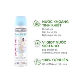 Xịt Khoáng Cấp Nước, Dưỡng Ẩm Evoluderm Atomiseur Eau Pure