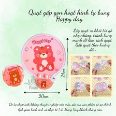 Quạt gấp gọn hoạt hình tự bung