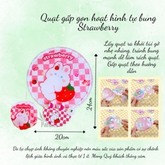 Quạt gấp gọn hoạt hình tự bung