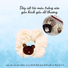 14.3 Dây cột tóc màu gắn hình gấu dễ thương