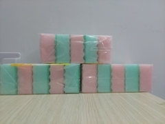 Set  5 Miếng Xốp Rửa Chén Bát Tạo Bọt Một Mặt Ráp Nội Địa Nhật