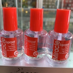 Sơn Bóng Mau Khô, Bóng Trong Suốt, Bảo Vệ Màu Sơn Móng Tay Topcoat Miracle TC03 Chai 15ml