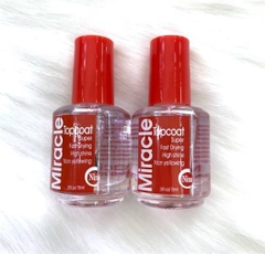 Sơn Bóng Mau Khô, Bóng Trong Suốt, Bảo Vệ Màu Sơn Móng Tay Topcoat Miracle TC03 Chai 15ml