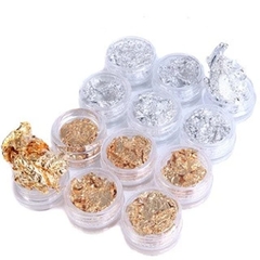 Nhũ giấy vàng bạc set 12 ô