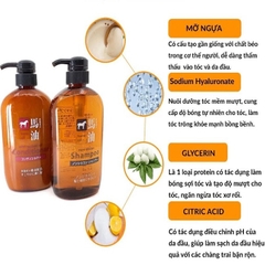 Dầu Gội, Xả Kumano Cosmetics Chiết Xuất Từ Dầu Ngựa  600ml
