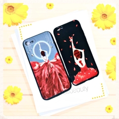 Ốp Điện Thoại Mềm, Chống Sốc Bảo Vệ Camera Họa Tiết Cô Gái Cho IPHONE 6/6Plus