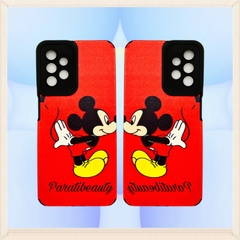 Ốp Lưng Điện Thoại Mềm Hình Chú Chuột Mickey Dễ Thương Màu Đỏ Cho Samsung