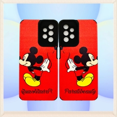 Ốp Lưng Điện Thoại Mềm Hình Chú Chuột Mickey Dễ Thương Màu Đỏ Cho Samsung