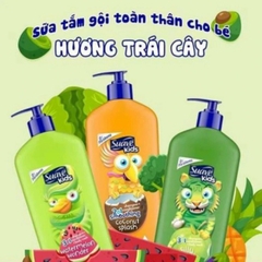 Sữa Tăm, Gôi, Xả Siêu To Suave Kids 3in1 Cho Trẻ Em Hương Táo 1.18L