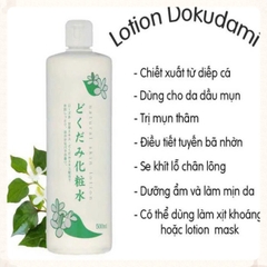 Nước hoa hồng dưỡng da chiết xuất lá diếp cá CHINOSHIO 500ml