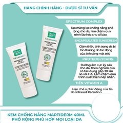 HLK Kem Chống Nắng Dưỡng Ẩm MartiDerm The Proteos Screen SPF50+ 40ml_Tây Ban Nha