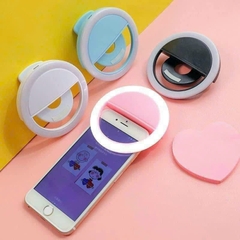 Đèn LED Selfie Kẹp Điện Thoại Tạo Ánh Sáng Mịn Khi Chụp Ảnh Tự Sướng, Chân Dung, Nghệ Thuật, Dây Sạc Xịn