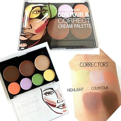 Phấn Khối-CKD City Color Contour & Correct Cream Palette 7Ô 180g