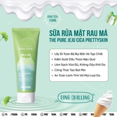 Sữa rửa mặt rau má Prettyskin The Pure Jeju Cica Cleansing Foam 150ml