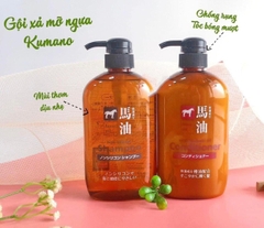 Dầu Gội, Xả Kumano Cosmetics Chiết Xuất Từ Dầu Ngựa  600ml