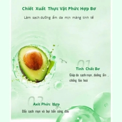 Mặt Nạ Bơ Sủi Bọt Bong Bóng Giảm Mụn Đầu Đen Mụn Cám Chính Hãng Nội Địa Trung
