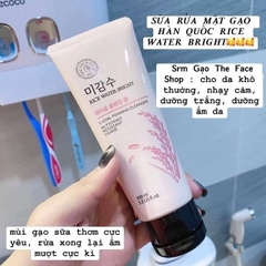Sữa Rửa Mặt Chiết Xuất Sữa Gạo Không Hạt The Face Shop Rice Water Bright 150ml G