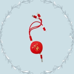 Dây Sạc/ Cáp Rút Kéo Picom 3in1