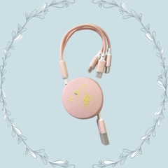 Dây Sạc/ Cáp Rút Kéo Picom 3in1