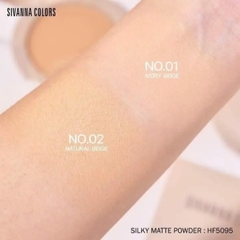 Phấn phủ Dạng Nén Kiềm Dầu Sivanna Colors Silky Matte Powder HF5095