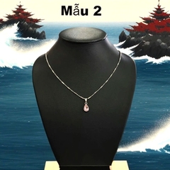 Dây chuyền mặt đá - trắng