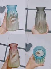 Bình, lọ hoa phun mờ phối xước MS03