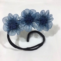 Cuộn búi tóc hoa nhiều màu