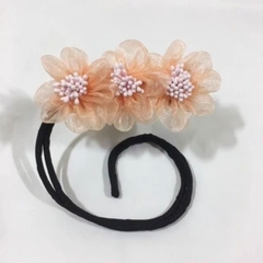 Cuộn búi tóc hoa nhiều màu