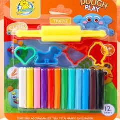 Sét 12 đất nặn tạo hình đủ màu