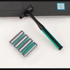 T11. Bộ dao cạo râu kèm 5 dao cạo và 01 tuýp kem cạo râu 30g JR8820-5
