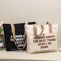 Túi đeo chéo nữ vải canvas chống bụi Fashion Happy