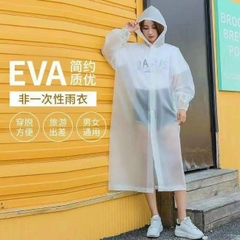 Áo mưa thời trang Eva trắng