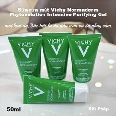 Sữa rửa mặt mini làm sạch sâu, giảm bã nhờn Vi.chy Normaderm Phytosolution Intensive Purifying Gel 50ml