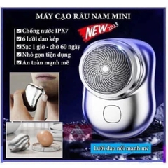 Máy cạo râu mini 6 lưỡi kép điện Jililai IPX7