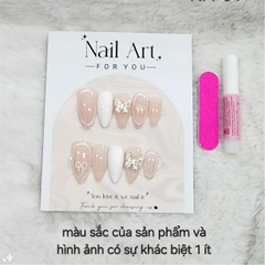 Bộ 10 m.óng ta.y gi.ả nhọn mẫu mới kèm keo dán